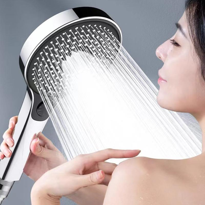 New 13CM High Pressure 3 Modes Shower Head Large Flow Big Panel Rainfall Shower Water Saving Spray Nozzles Bathroom Accessories
