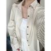 Spring Fashion Long Sleeve Striped Women's Shirts Tops Temperament Elegant Casual Loose Blouses Women Single Breasted Slim Ladies Office Shirt 26115