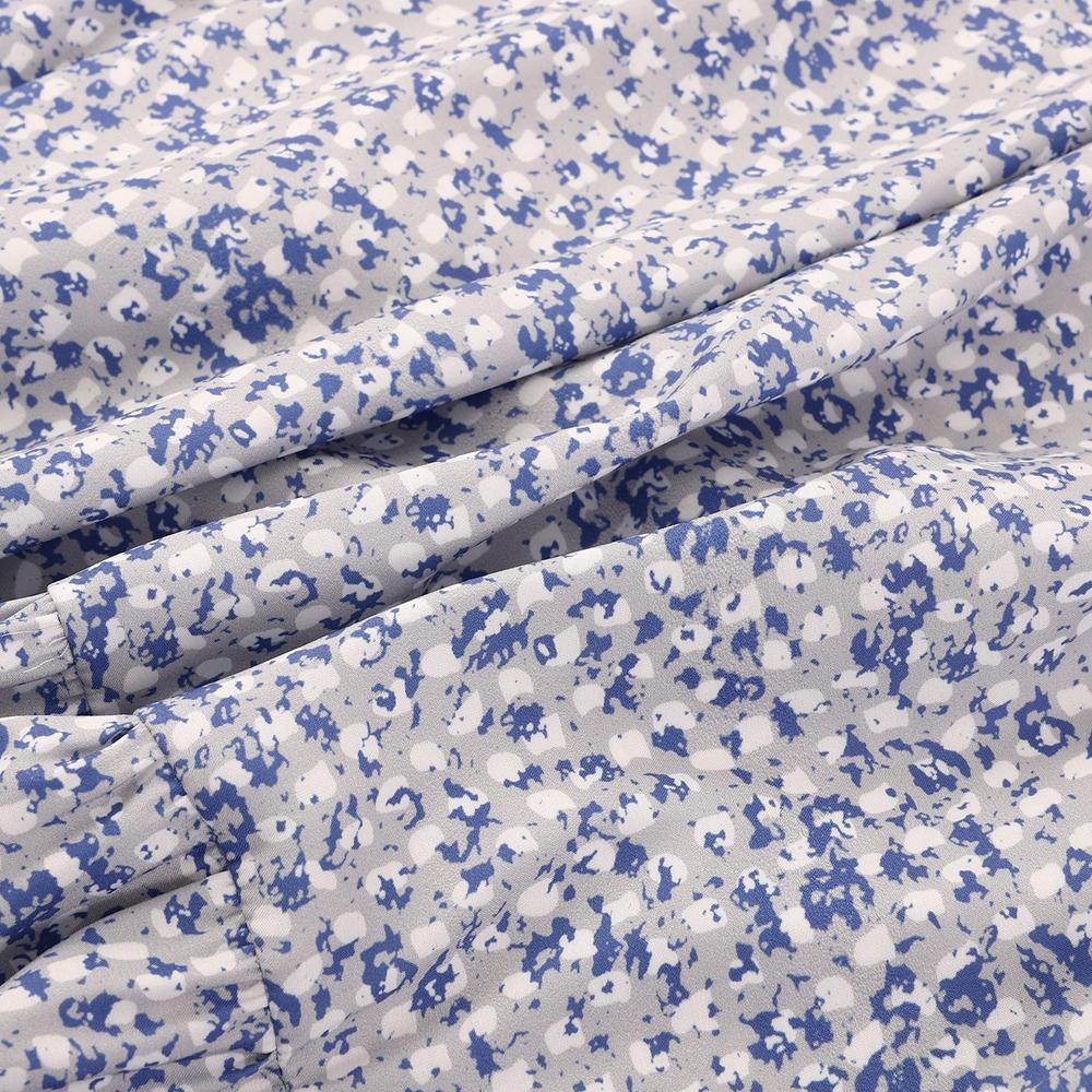 Женские ночные рубашки с цветочным принтом, кружевная ночная рубашка с круглым вырезом и коротким рукавом, свободная одежда для сна, милая домашняя одежда