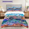 Fantasy Heroes Mythical Journey Threepiece Set 1 Duvet Cover 2 Pillowcase Without Core Bedding Set Soft And Comfortable