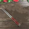 Palillos Chinos 23 Cm 1 Pair Chinese Portable Chopsticks Stainless Steel Chopsticks Food Sticks