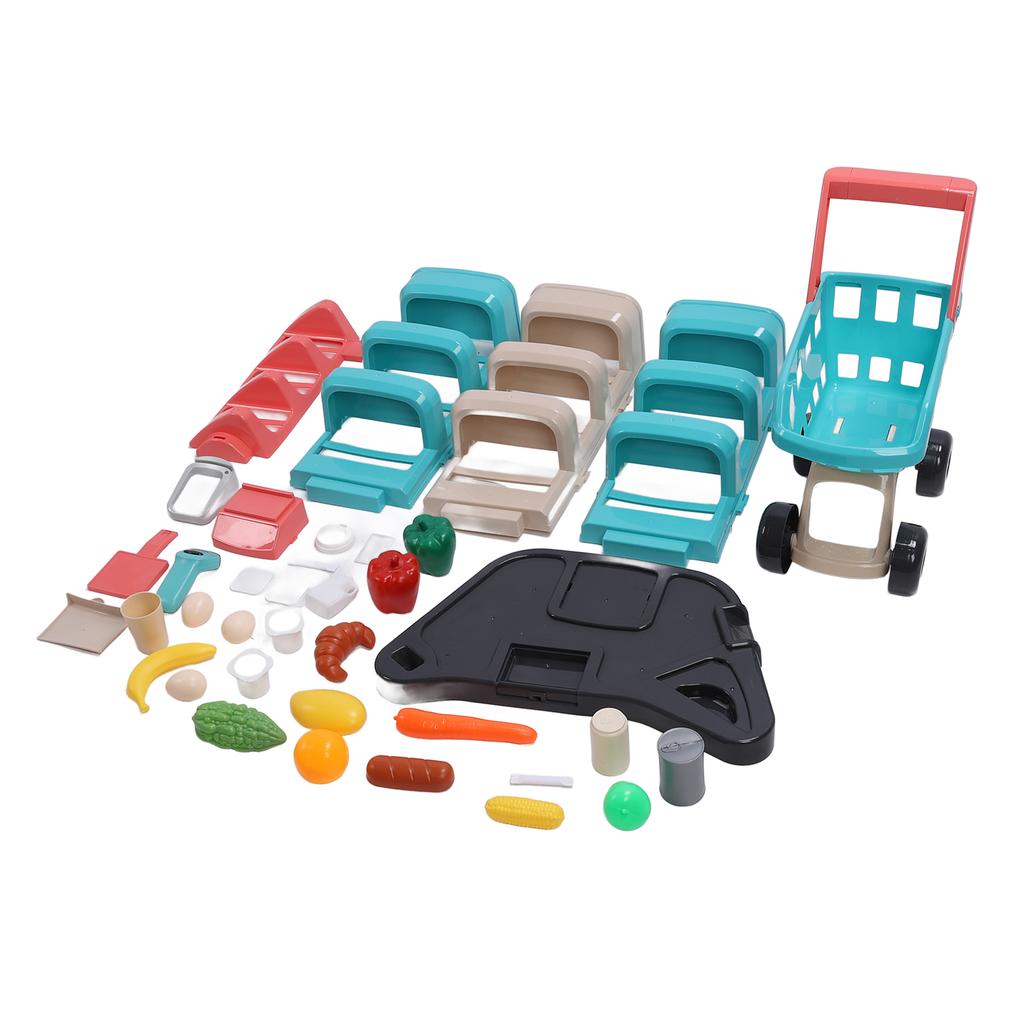 Детский игровой набор «Супермаркет» Игровой набор «Продуктовый магазин» Детская корзина для покупок Игрушки Конфеты Мороженое