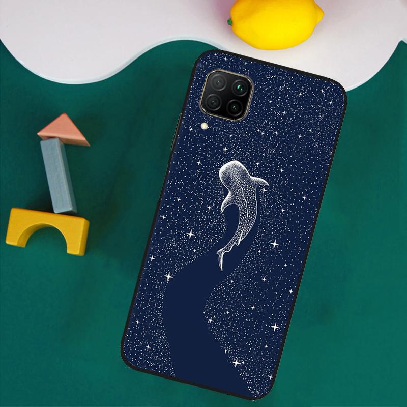 Чехлы для Huawei Nova Y73 Y72 Y70 Y90 Y60 Y61 Y91 12s 12i 11i 8i 9 10 SE P40 Lite P30 P60 Pro с изображением китовых акул