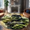 Customizable H-Hulk Round Non-Slip Carpet - Ideal for Garden, Picnic, Office, Perfect for Decoration, Suitable For All Seasons