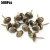 500 шт. 11 х 16 мм, пузырьковый гвоздь, хризантема, узор в стиле ретро, бронзовый железный диван, фиксированное украшение