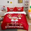 Christmas Bedding Set - Reindeer Bedding Duvet Cover Set Duvet Cover Pillowcases (1 * Duvet Cover 2 * Pillowcases, without duvet insert)