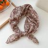 Korean-Inspired Cotton Linen Silk Scarf - Elegant, Simple, High-End Neckerchief for Spring & Autumn