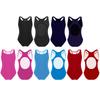 Kids Girls Sleeveless Racer Back Leotard Swimsuit with Keyhole Design Stretchy Monokini for Beach Bathing