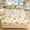 100%Cotton Fitted Bed Sheet Flower Printed Bed Sheet Set Single/Queen/King Pure Cotton Mattress Cover Protector Fitted Sheet