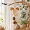 Игрушка для птиц в форме колокольчика, плетенная из ротанга, для попугаев, с безопасными колокольчиками или шариками, для клеток корелл, волнистых попугайчиков, мелких и средних попугаев