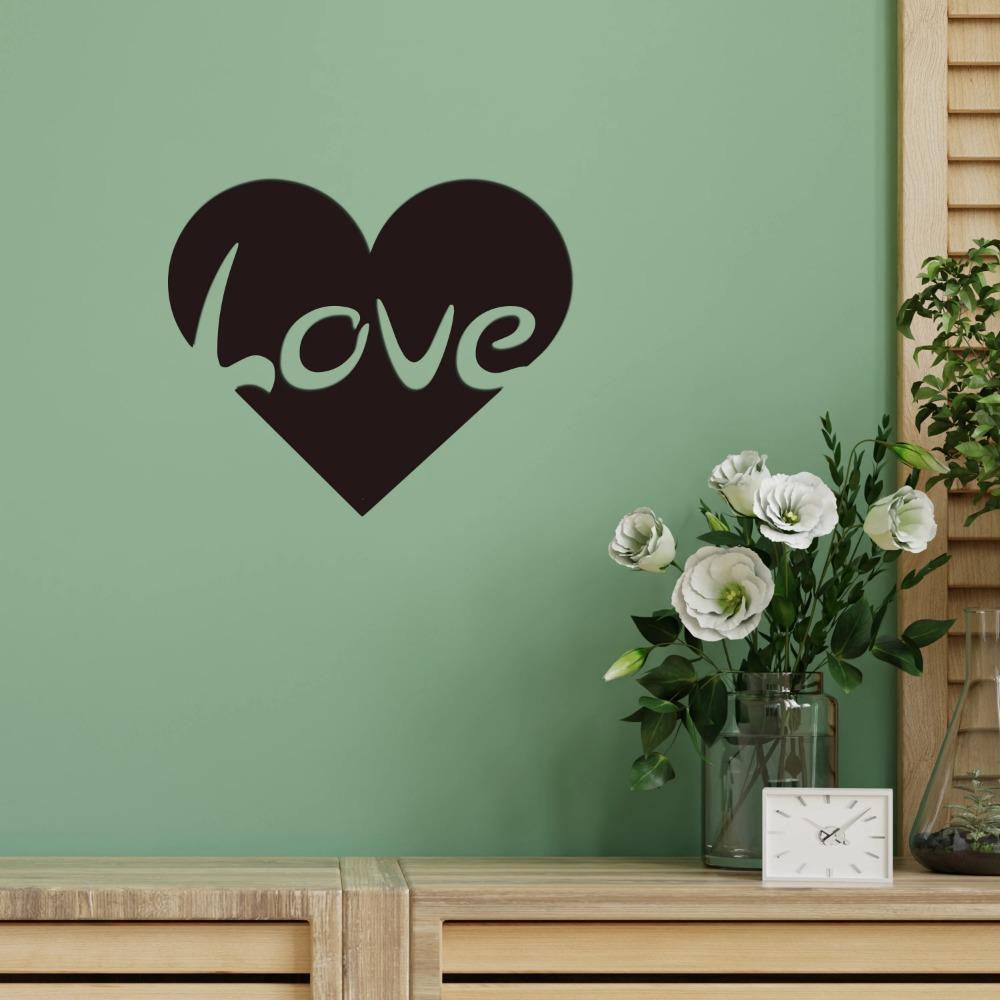 Love Metal Wall Art Элегантный металлический настенный знак Стильный настенный знак для офиса, детской и спальни | Вдохновляющий декор с цитатой