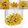 Colored Artificial Sunflower Fake Silk Flower Bouquet For Wedding Decor**