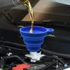 1pc Universal Car Gasoline Oil Fuel Funnel Auto Washer Fluid Change Funnel Car Engine Liquid Funnel Foldable Car Accessories