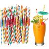 50x Cocktail Umbrella Straws Tropical Hawaiian Pool Party Drink Decoration Straw