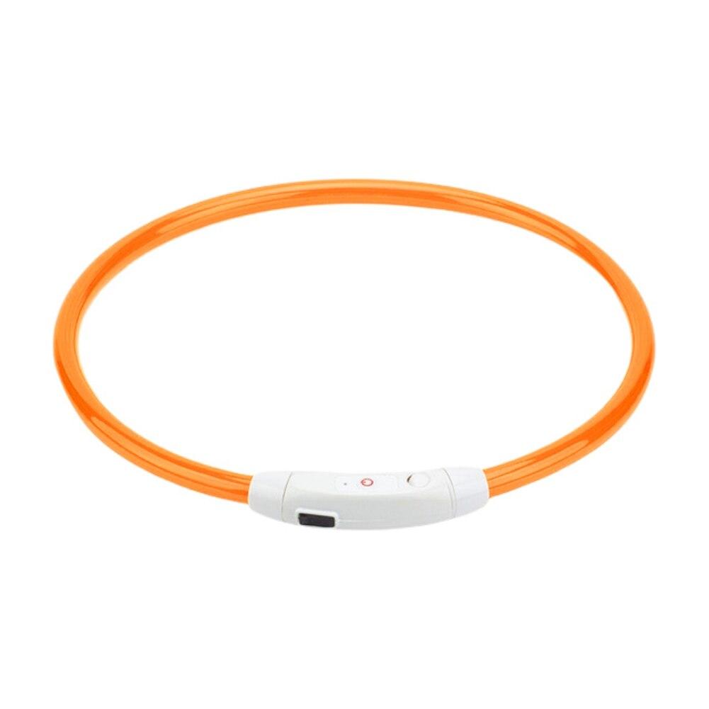 Светодиодный светящийся ошейник для собак, USB светящиеся ошейники для собак, перезаряжаемая зарядка, ошейник для собак, ночная безопасность, мигающее ожерелье