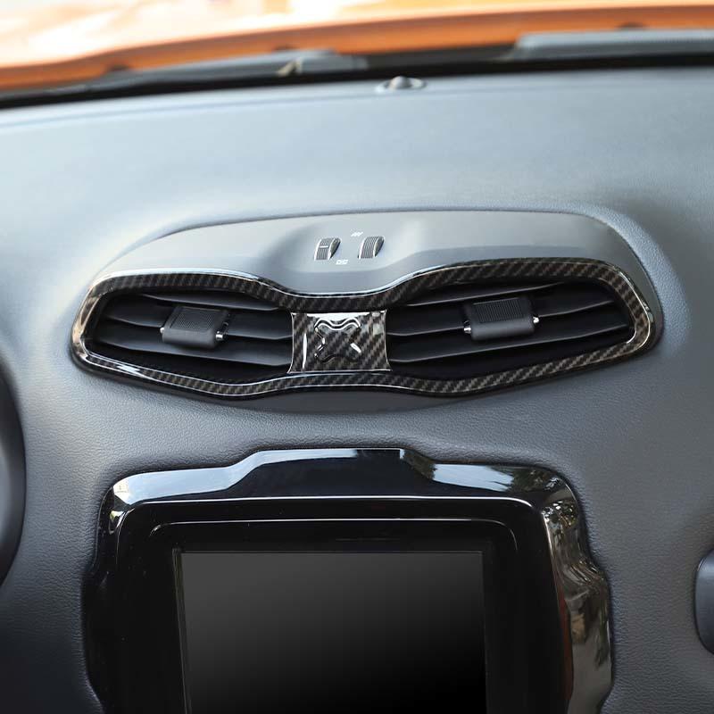 ABS салон центральный воздухозаборник декоративная наклейка рамка украшения для Jeep Renegade 2016 Up автомобильные аксессуары