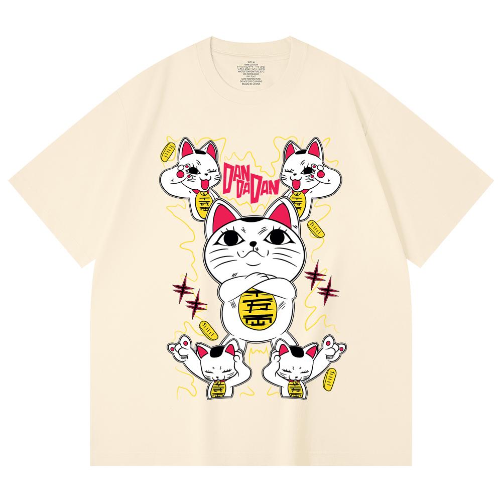 230 Gsm 100% Cotton DanDaDan V6 Turbo Granny Print Unisex Heavy Cotton T Shirt
