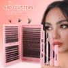 30D40D Eyelash Book Thick Single Cluster Of Hair 640 Clusters Segmented False Eyelashes D Curve Single Cluster False Eyelashes