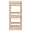 Triple Bunk Bed 31.5 x 78.7 in (80 x 200 cm) Solid Pine Wood