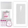 apgo Protective Skin Sticker for the Back Compatible with Oppo Reno 5G, Wrap Film, Foil, Vinyl - Pattern Transparent Carbon