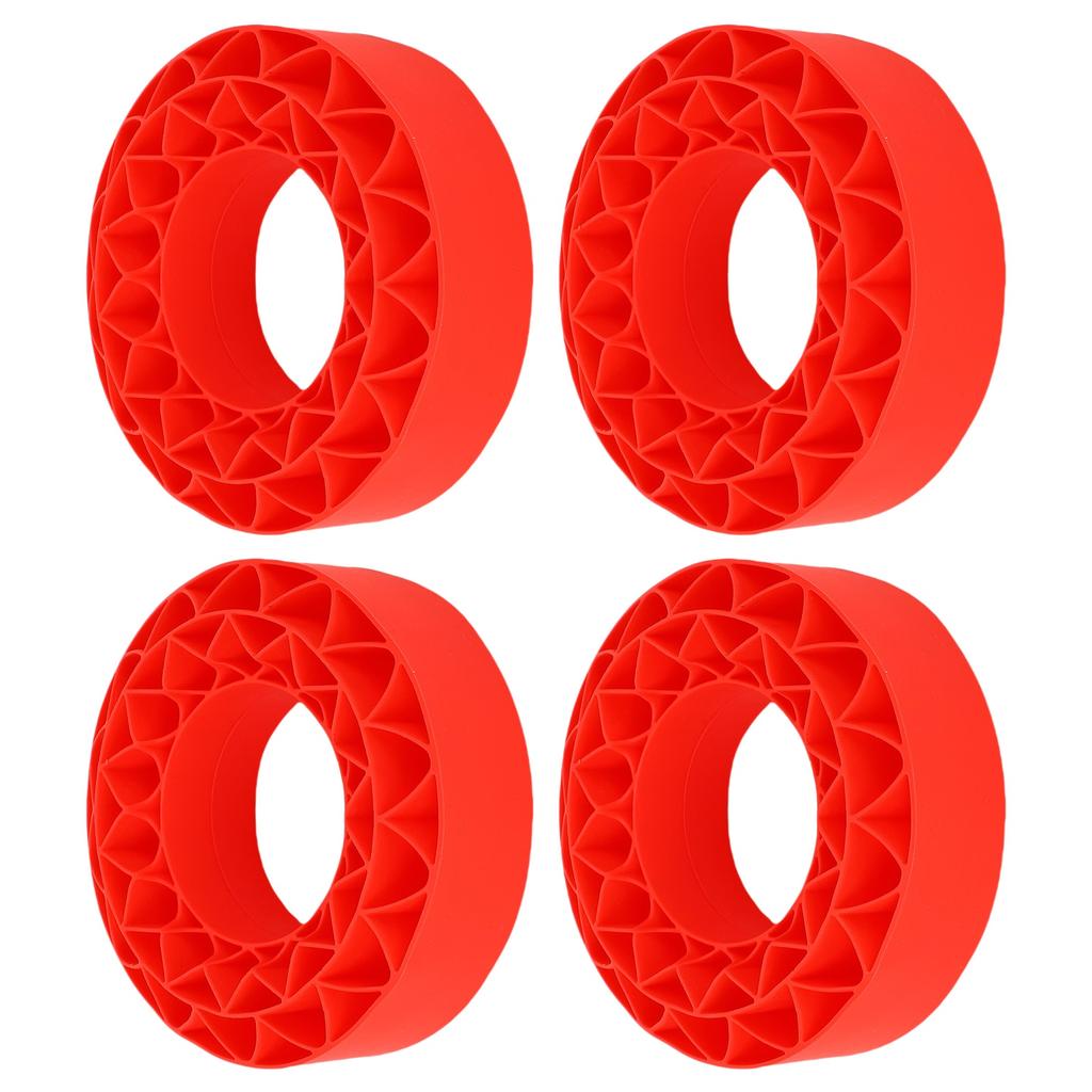 4Pcs Silicone Tire Insert Fit for SCX10 III 106x42mm Vibrant Color 1.9in Tire Foam Set Red