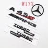ABS A45S Logo Turbo 4MATIC Badge Car Rear Star Sticker Trunk AMG Emblem For Mercedes Benz A 45S AMG W177