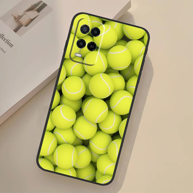Tennis Balls Case For Oppo A94 A74 A54 A80 A60 A40 A18 A38 A58 A78 A98 A96 A76 A16 A15 A17 A57 A77 A5 Pro