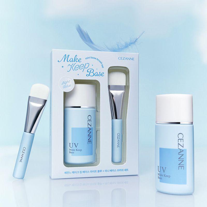 CEZANNE Специальный набор Make Keep Base Светло-голубой + Мини кисть для базы
