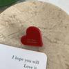 Small Grab Clip Heart Hair Clip Acetic Acid Hairpin Acetate Mini Hair Claw Flower Hair Clip  Girls