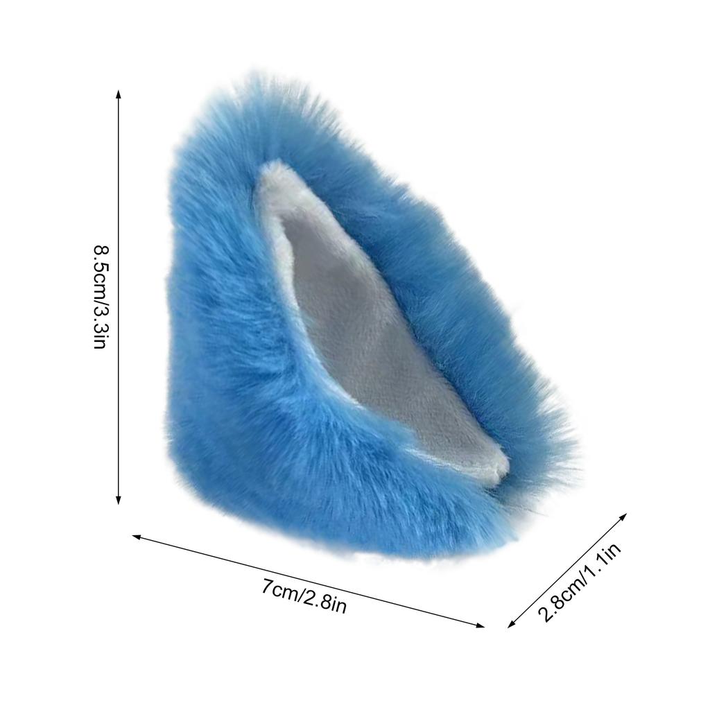 2 шт. Мотоциклетный шлем Кошачьи ушки, Милые аксессуары для сноубординга, катания на лыжах и велоспорта Синие