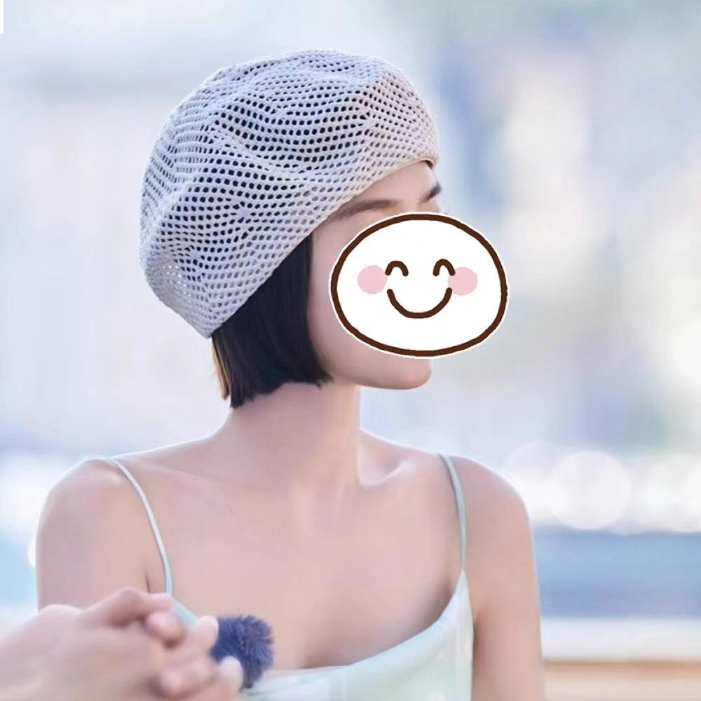 Hollow Straw Painter Cap Anti-UV Visor Cap New Sunscreen Hat Gift