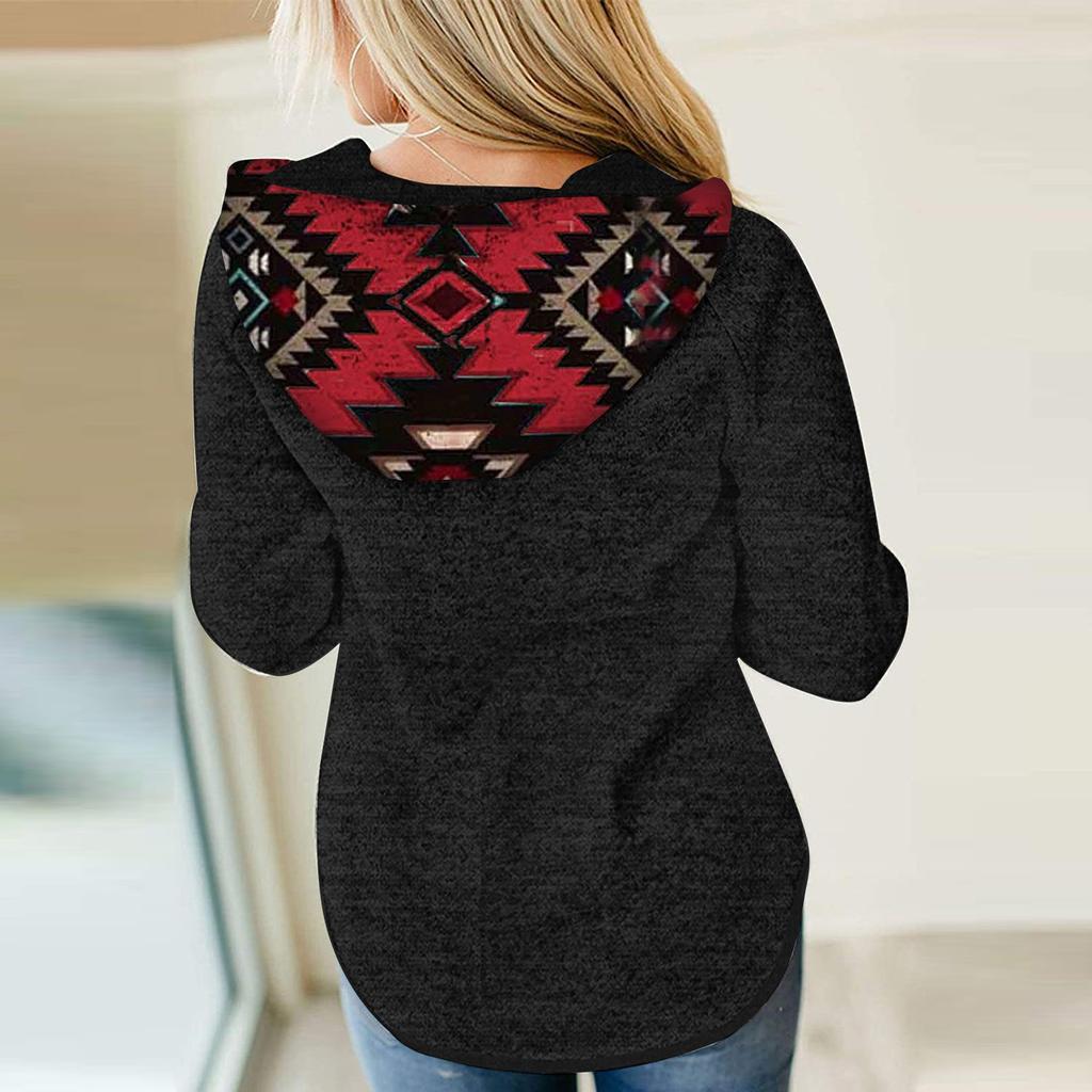 Women's Hoodie Sweatshirt Casual Pullover Tunic Top Long Sleeve Shirt