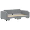 VidaXL Daybed with Pull-out Bed Light Grey 100x200 Cm Fabric 3197639