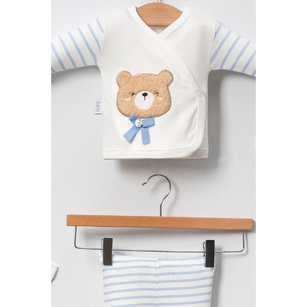 В штучной упаковке для мальчиков — комплекты одежды для новорожденных, комплекты из 11 предметов для выписки из больницы с плюшевыми мишками с вышивкой Сюзен