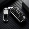 Защитный чехол-брелок из ТПУ для Volkswagen VW Tiguan Polo Golf MK5 6 Passat Lavida Skoda Octavia Чехол для умного ключа автомобиля zr9