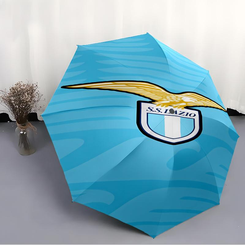 Printed Lazio logo Folding Umbrella,Outdoor,Leisure,And Travel Umbrella,Durable Umbrella Fabric,Birthday And Holiday Gift
