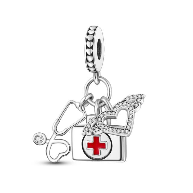 2023 Подвески-бусины из серебра 925 пробы Кот Светлячок Бабочка Дружба Висячие Подходят Браслету Ювелирные Изделия Своими Руками