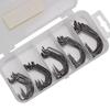 50шт. Набор крючков Offset Hook 2#3/0# Texas Rig Hooks из высокоуглеродистой стали, рыболовный набор Professional Fishing Kit