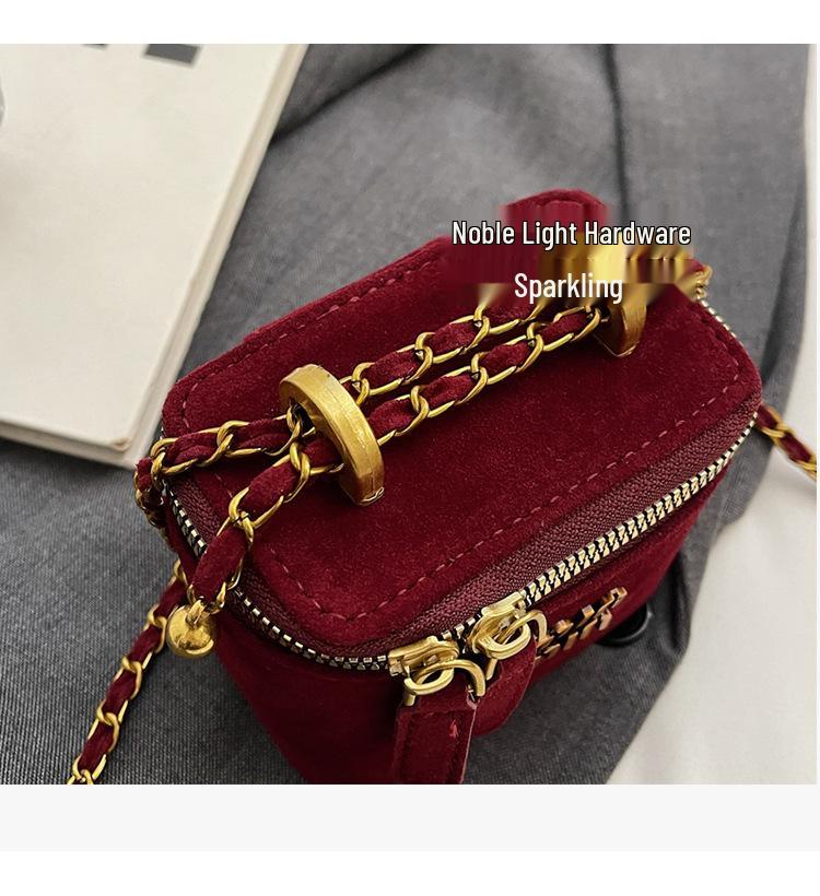 Зима 2024 Ретро Матовая Мини Сумка-Коробка - Модная Сумка Кроссбоди Кошелек для Монет