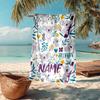 Custom Name Ultra-Soft Beach Towel with Koala Theme,Ideal for Pool - Camping, Diving - Perfect Travel Essential, Vibrant Beach Towel.