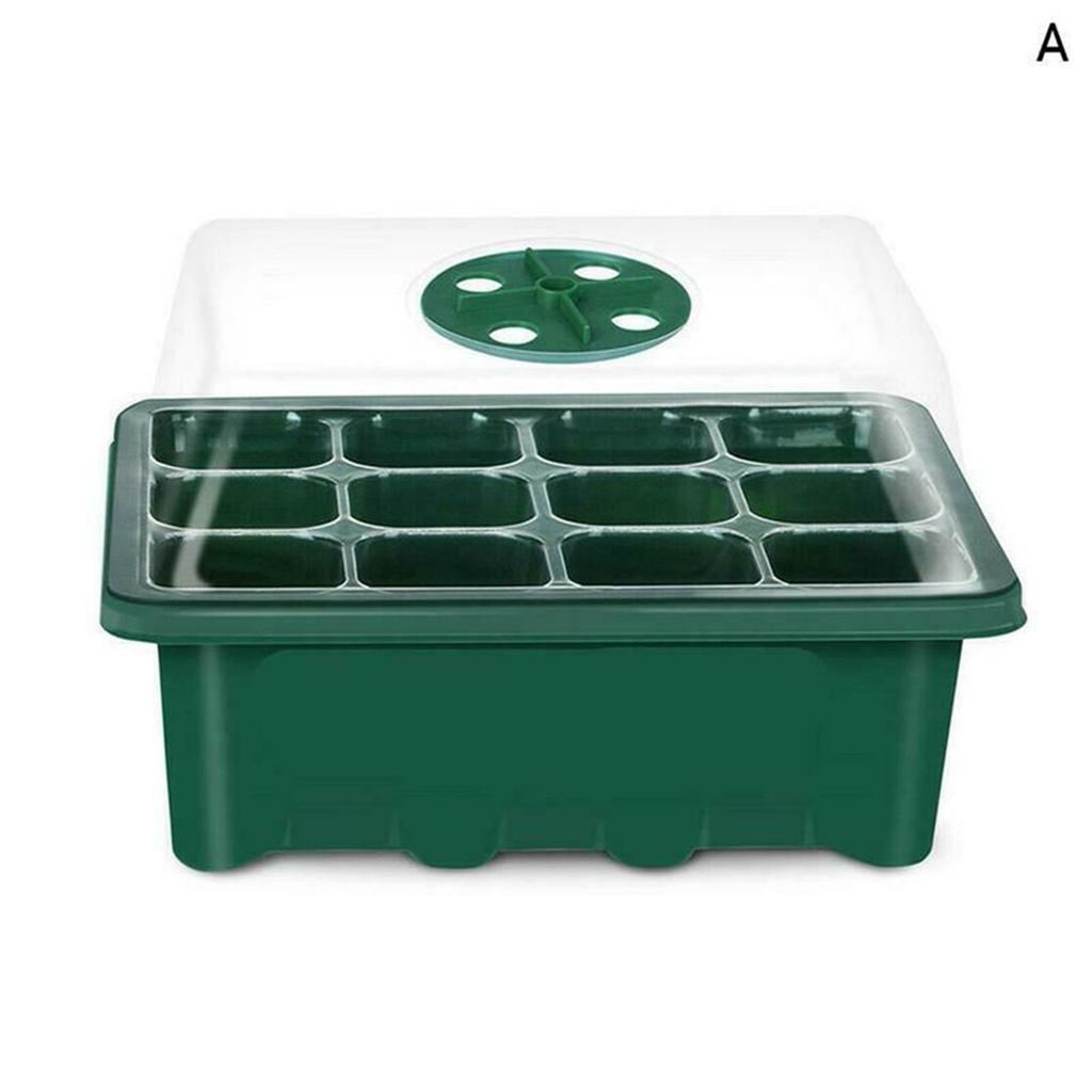 12 Hole Plant Seed Grows Box Nursery Seedling  Garden Yard Tray Hot