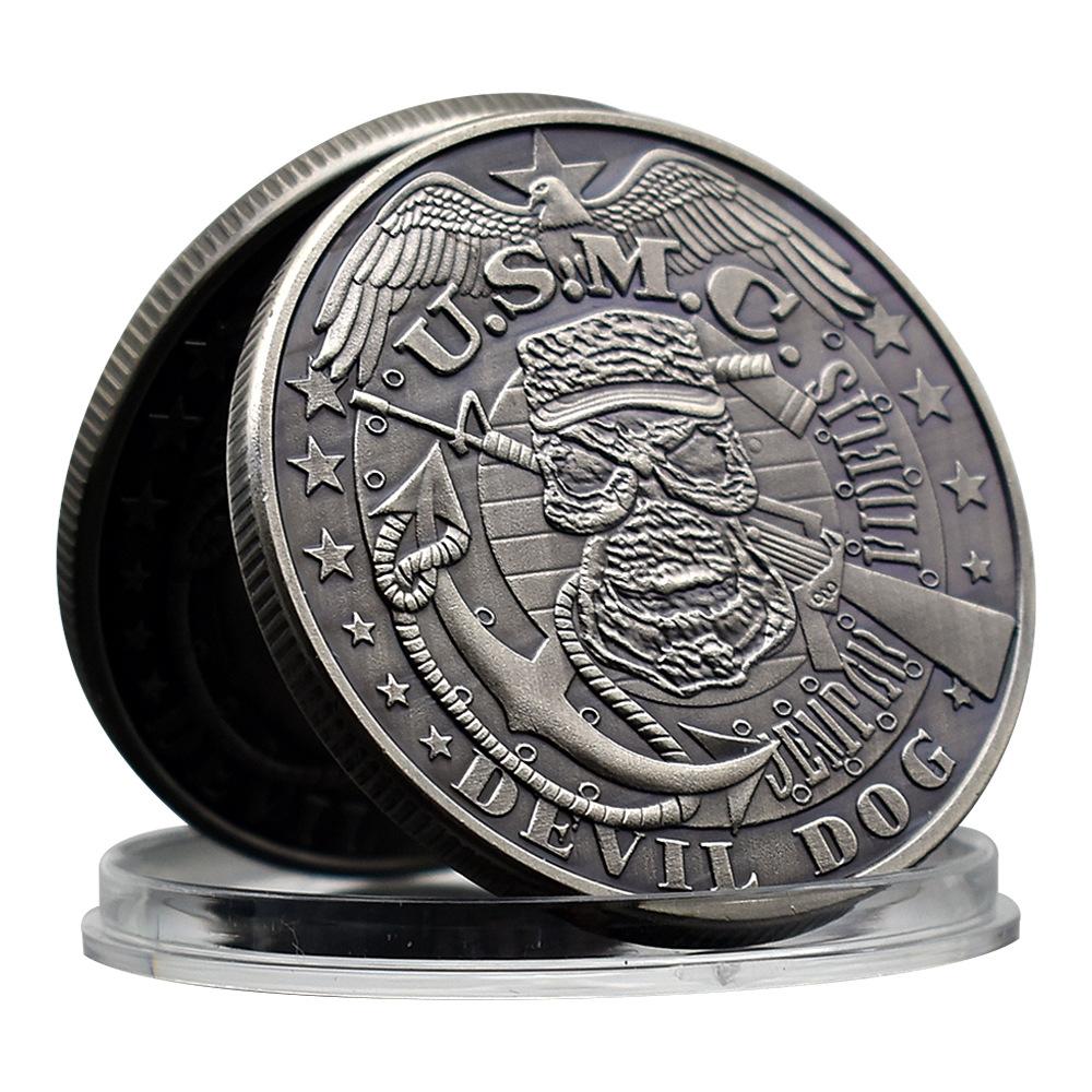US Marine Corps EST.1775 Challenge Coin Commemorative Gift Metal Medal Collection Gift