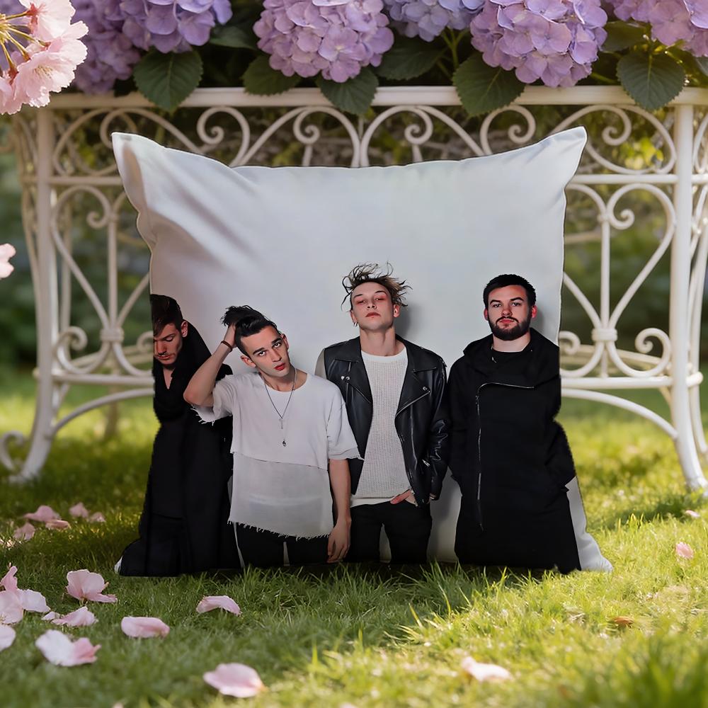 Подушка с чехлом для подушки The 1975S, двойного назначения для дома и автомобиля: Двусторонняя конструкция для максимального комфорта