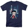 Betty Boop Times Cartoon Merch Times Square NYC Navy Unisex T-shirt