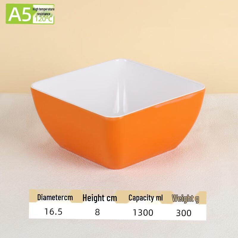 Gannian Melamine Square Commercial Soup Bowl