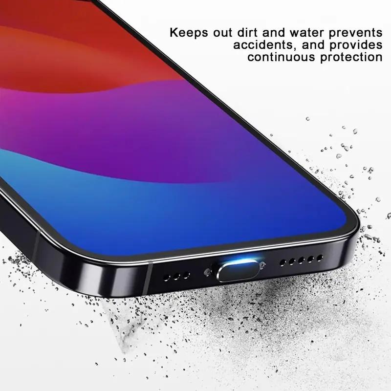 1-6PCS Metal Dust Plugs USB Type C Charging Port Protectors for IPhone 17 ProMax 16 15Plus Anti-dust Cover Type-c Protective Cap