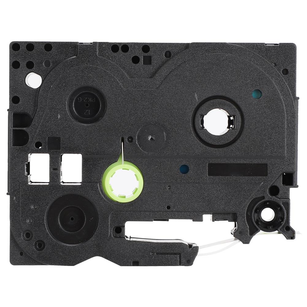 Thermal Printing Tape White‑on‑Green Background 12mm for / TZe Labeling Machine