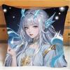 Arena of Valor Honor of Kings Xi Shi Подушка и наволочка Чехол для подушки-подушки Двусторонняя печать Плюшевые декоративные подушки 40x40см