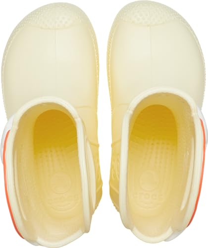 Детские сапоги Crocs Handle It Радужные, Цвет: Сливочный, 21 см