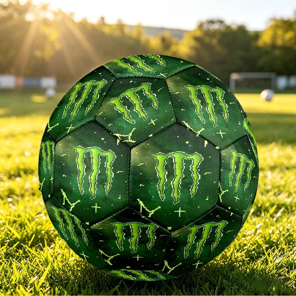 Monster Energy Печать Размер 5 Футбольный мяч Прочный Ударопрочный?Впитывающий спортивный мяч для тренировочного матча, игры на открытом воздухе